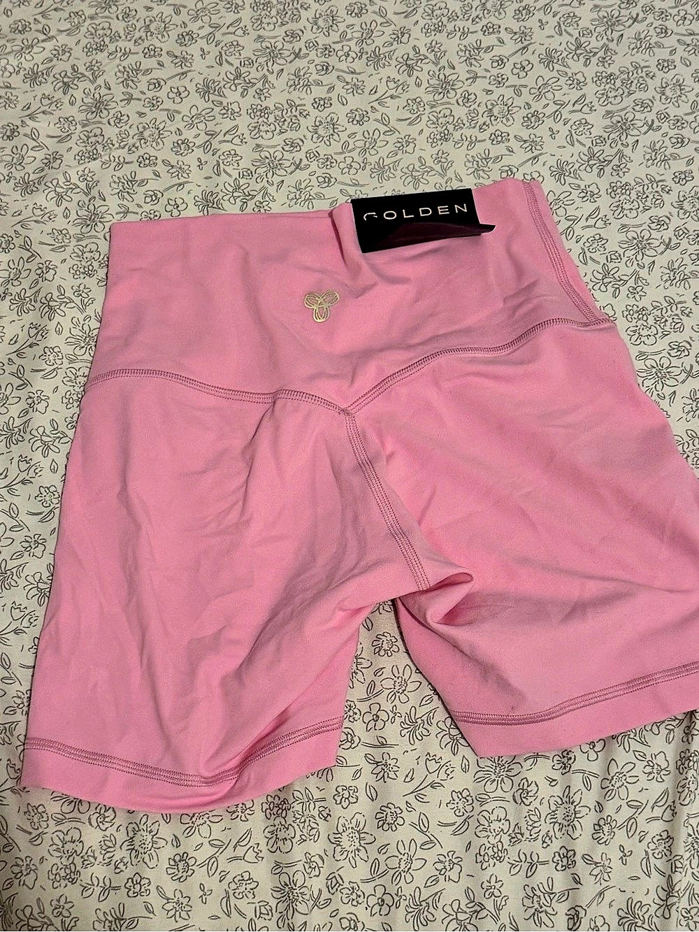 Aritzia Golden Butter Cheeky Infinite Hi-Rise Athletic Shorts in Jelly bean Pink
